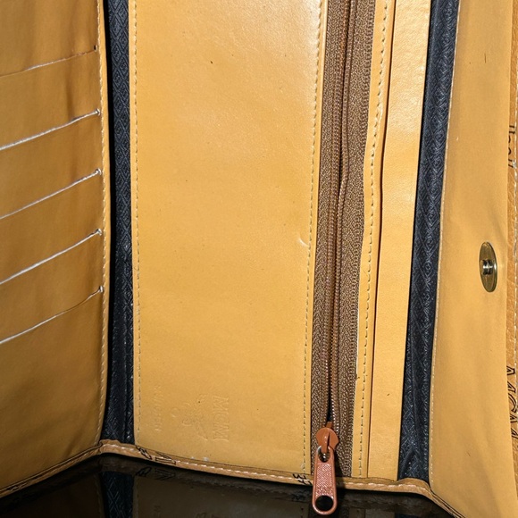 MCM Trifold Leather Cognac Long Wallet 7.5” x 4” EUC - Picture 13 of 14